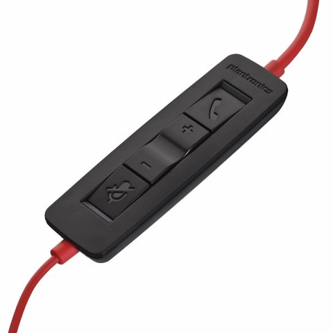 POLY Słuchawki Poly Blackwire 3220 Stereo Wired Headset, USB-C, USB-C/A Adapter (Bulk), Black