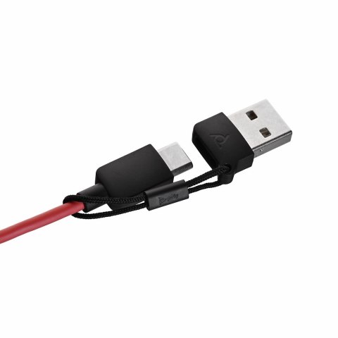 POLY Słuchawki Poly Blackwire 3220 Stereo Wired Headset, USB-C, USB-C/A Adapter (Bulk), Black