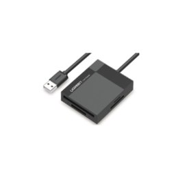 UGREEN Ugreen czytnik kart pamięci SD/microSD / CF/MS z kablem USB 3.0 1m CR125 (czarny)