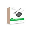 UGREEN Ugreen czytnik kart pamięci SD/microSD / CF/MS z kablem USB 3.0 1m CR125 (czarny) UGREEN Ugreen czytnik kart pamięci SD/microSD / CF/MS z kablem USB 3.0 1m CR125 (czarny)