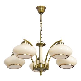 Activejet Żyrandol klasyczna lampa sufitowa wisząca Activejet RITA Patyna 5xE27 do salonu (WYPRZEDAŻ)