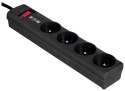 EATON Listwa przeciwprzepięciowa EATON PS4F (4 x UTE; 10 A; kolor czarny)