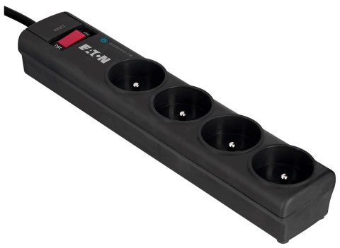 EATON Listwa przeciwprzepięciowa EATON PS4F (4 x UTE; 10 A; kolor czarny)