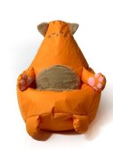 Go Gift Pufa worek sako KOTEK pomarańczowy L 105x80