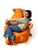 Go Gift Pufa worek sako KOTEK pomarańczowy L 105x80