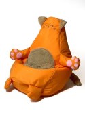 Go Gift Pufa worek sako KOTEK pomarańczowy L 105x80