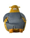 Go Gift Pufa worek sako SOWA złoty-szary XL 130x90