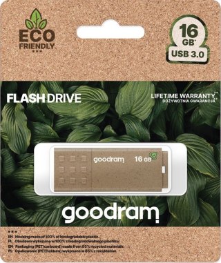 GoodRam GOODRAM FLASHDRIVE 16GB UME3 ECO FRIENDLY USB 3.0 GOODRAM RETAIL