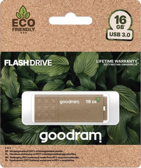 GoodRam GOODRAM FLASHDRIVE 16GB UME3 ECO FRIENDLY USB 3.0 GOODRAM RETAIL GoodRam GOODRAM FLASHDRIVE 16GB UME3 ECO FRIENDLY USB 3.0 GOODRAM RETAIL