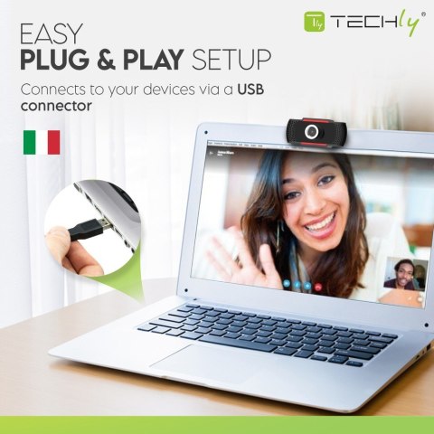 TECHly TECHLY KAMERA USB INTERNETOWA FULLHD 1080P Z MIKRO