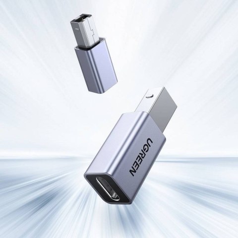 UGREEN Ugreen adapter przejściówka USB Typ C-USB Typ B (szary) UGREEN Ugreen adapter przejściówka USB Typ C-USB Typ B (szary)
