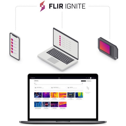 FLIR FLIR KAMERA TERMOWIZYJNA Z TECHNOLOGIĄ POPRAWY OBRAZU MSX WI-FI I ŁĄCZNOŚCIĄ W CHMURZE, 128X96PX, DO 300STC, FOV 53,6ST, C3-X FLIR FLIR KAMERA TERMOWIZYJNA Z TECHNOLOGIĄ POPRAWY OBRAZU MSX WI-FI I ŁĄCZNOŚCIĄ W CHMURZE, 128X96PX, DO 300STC, FOV 53,6ST, C3-X