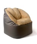 Go Gift Pufa worek sako FLUFFY brąz XXL 140x90