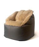 Go Gift Pufa worek sako FLUFFY brąz XXL 140x90