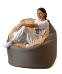 Go Gift Pufa worek sako FLUFFY brąz XXL 140x90