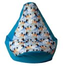 Go Gift Pufa worek sako GRUSZA DRUK niebieski-Kraina Lodu XL 130x90
