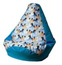 Go Gift Pufa worek sako GRUSZA DRUK niebieski-Kraina Lodu XL 130x90