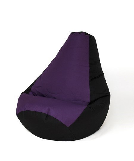 Go Gift Pufa worek sako GRUSZA czarny-fiolet XL 130x90 Go Gift Pufa worek sako GRUSZA czarny-fiolet XL 130x90