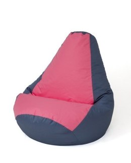 Go Gift Pufa worek sako GRUSZA szary-różowy L 105x80