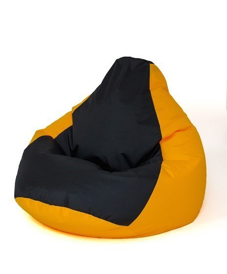 Go Gift Pufa worek sako GRUSZA żółty-czarny L 105x80