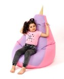 Go Gift Pufa worek sako JEDNOROŻEC róż-fiolet XL 130x90