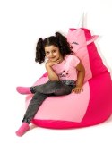 Go Gift Pufa worek sako JEDNOROŻEC róż- jasny róż XL 130x90
