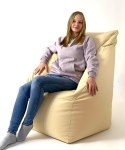 Go Gift Pufa worek sako KOMFORT kremowy XXL 140x90