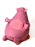 Go Gift Pufa worek sako KOTEK różowy XL 130x90
