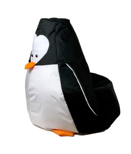 Go Gift Pufa worek sako PINGWIN czarny-biały XL 130x90