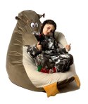Go Gift Pufa worek sako SOWA brąz-beż L 105x80