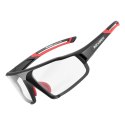 Rockbros Okulary rowerowe Rockbros SP216BK fotochromowe UV400 - czarno-czerwone Rockbros Okulary rowerowe Rockbros SP216BK fotochromowe UV400 - czarno-czerwone