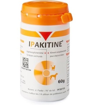 Vetoquinol Vetoquinol IPAKITINE suplement wspomaga funkcję nerek u psów i kotów 60g