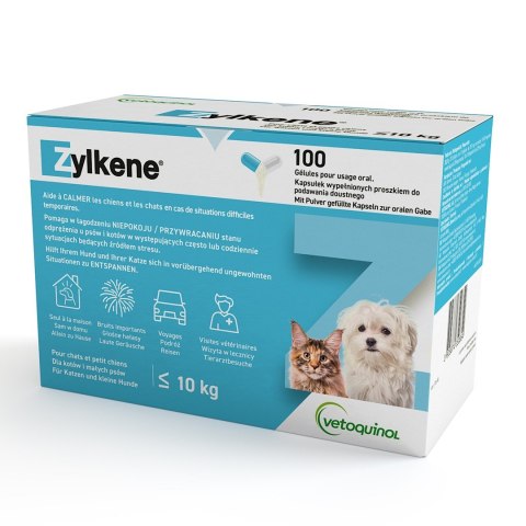 Vetoquinol Vetoquinol Zylkene tabletki uspokajające dla psa i kota 75mg 10tab Vetoquinol Vetoquinol Zylkene tabletki uspokajające dla psa i kota 75mg 10tab