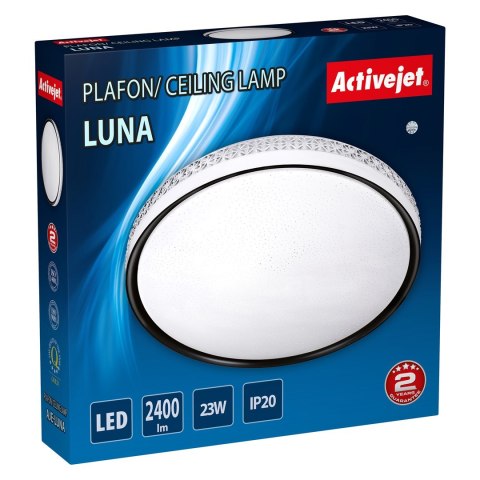 Activejet Nowoczesny plafon sufitowy LED Activejet LUNA 23W Activejet Nowoczesny plafon sufitowy LED Activejet LUNA 23W