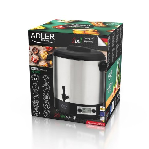 Adler Elektryczny garnek do pasteryzacji ADLER AD 4496 Adler Elektryczny garnek do pasteryzacji ADLER AD 4496