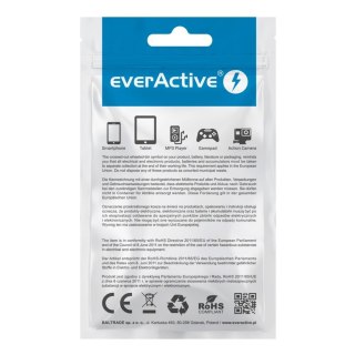 EverActive Kabel zasilający everActive CBS-1CW (USB - USB typu C ; 1m; kolor biały)