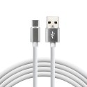 EverActive Kabel zasilający everActive CBS-1CW (USB - USB typu C ; 1m; kolor biały)