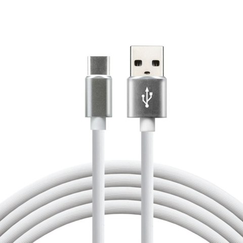 EverActive Kabel zasilający everActive CBS-1CW (USB - USB typu C ; 1m; kolor biały) EverActive Kabel zasilający everActive CBS-1CW (USB - USB typu C ; 1m; kolor biały)