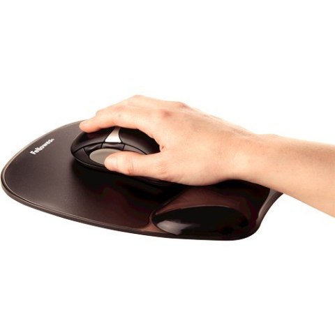 FELLOWES Fellowes CRYSTAL podkładka pod mysz i nadgarstek żelowa czarna FELLOWES Fellowes CRYSTAL podkładka pod mysz i nadgarstek żelowa czarna