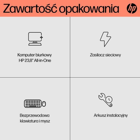Hewlett-Packard HP AiO 24-cr0312nw Ryzen 5 7520 23.8" FHD IPS 250nits AG 16GB DDR5 SSD512 Radeon 610M Cam720p kB+Mouse Win11 Shell White 2Y Hewlett-Packard HP AiO 24-cr0312nw Ryzen 5 7520 23.8" FHD IPS 250nits AG 16GB DDR5 SSD512 Radeon 610M Cam720p kB+Mouse Win11 Shell White 2Y