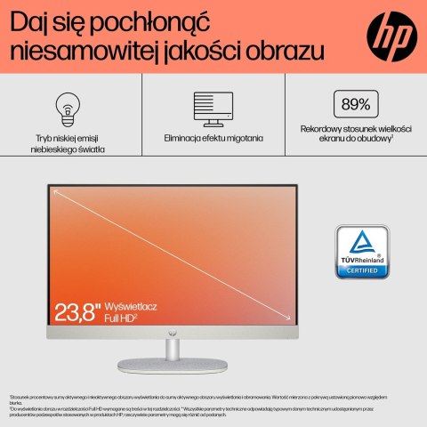 Hewlett-Packard HP AiO 24-cr0312nw Ryzen 5 7520 23.8" FHD IPS 250nits AG 16GB DDR5 SSD512 Radeon 610M Cam720p kB+Mouse Win11 Shell White 2Y Hewlett-Packard HP AiO 24-cr0312nw Ryzen 5 7520 23.8" FHD IPS 250nits AG 16GB DDR5 SSD512 Radeon 610M Cam720p kB+Mouse Win11 Shell White 2Y