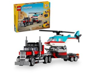 Lego LEGO Creator 31146 Ciężarówka z platformą i helikopterem
