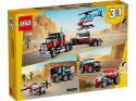 Lego LEGO Creator 31146 Ciężarówka z platformą i helikopterem
