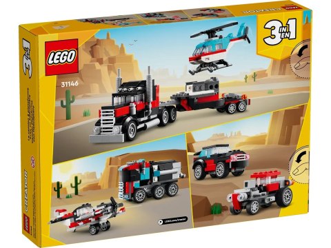 Lego LEGO Creator 31146 Ciężarówka z platformą i helikopterem Lego LEGO Creator 31146 Ciężarówka z platformą i helikopterem