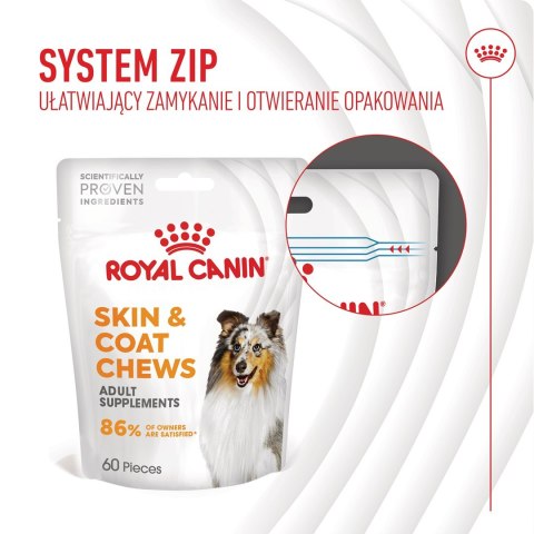 Royal Canin ROYAL CANIN Skin & Coat Adult Dog Supplements 240g