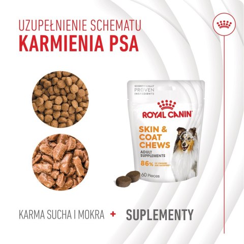Royal Canin ROYAL CANIN Skin & Coat Adult Dog Supplements 240g