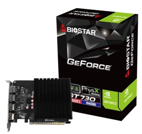 Biostar Karta graficzna Biostar GT 730 4GB 4xHDMI Biostar Karta graficzna Biostar GT 730 4GB 4xHDMI
