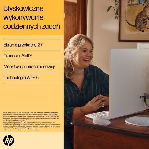 Hewlett-Packard HP 27-cr0232nw AIO Ryzen 5 7520U 27.0"FHD IPS AG 300nits 16GB DDR5 SSD512 Radeon 610M LAN Win11 2Y Shell White Hewlett-Packard HP 27-cr0232nw AIO Ryzen 5 7520U 27.0"FHD IPS AG 300nits 16GB DDR5 SSD512 Radeon 610M LAN Win11 2Y Shell White