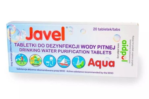 JAICO Tabletki do odkażania wody Javel Aqua 20szt JAICO Tabletki do odkażania wody Javel Aqua 20szt