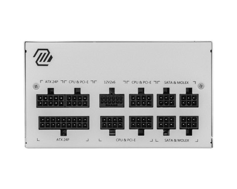 MSI Zasilacz MSI MAG A850GL PCIE5 WHITE 850W 80+ Gold ATX 3.1 MSI Zasilacz MSI MAG A850GL PCIE5 WHITE 850W 80+ Gold ATX 3.1